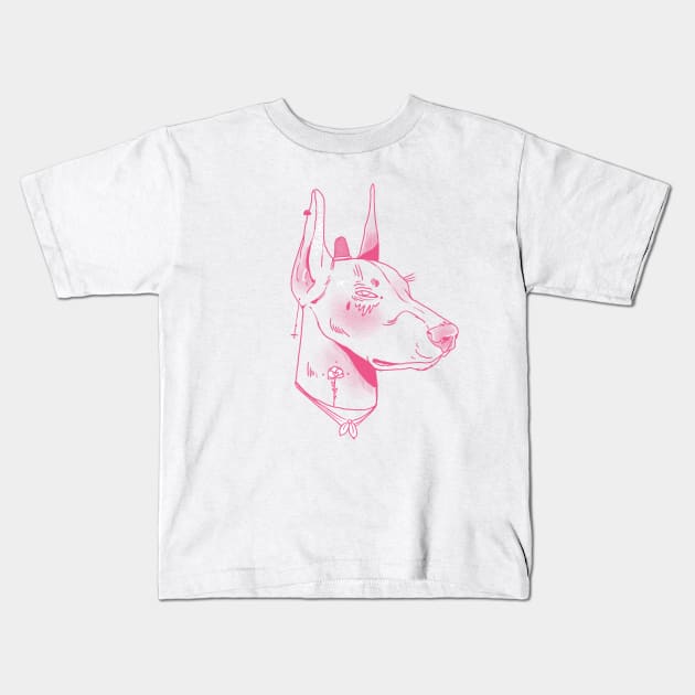 Doberman Kids T-Shirt by Reifus